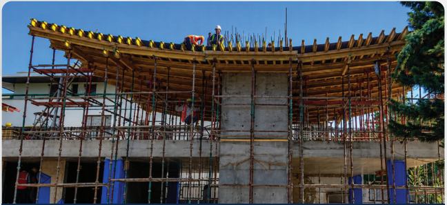 Exposed fair face villa formwork at Mohali